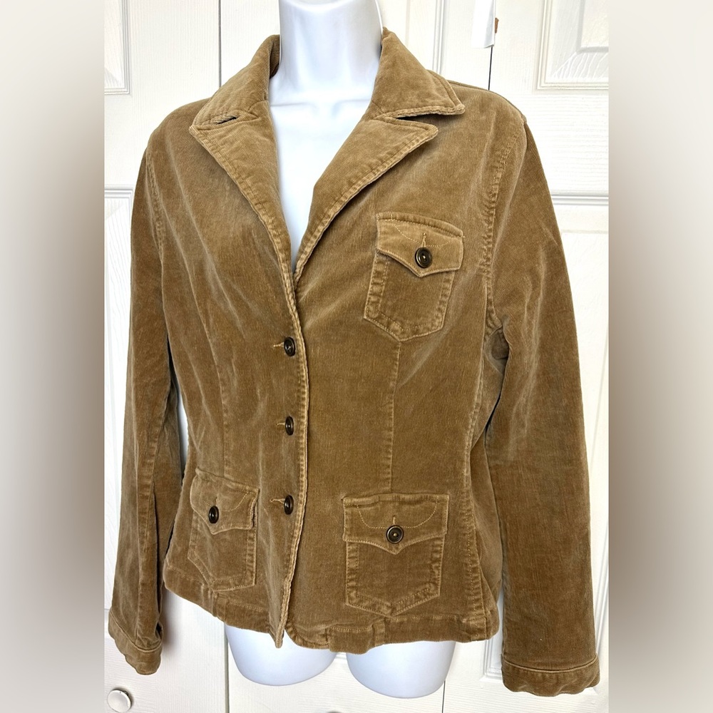 SASHIMI Nordstrom Corduroy Jacket Coat Blazer Camel Tan Brown Wester Wear Pocket